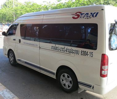 min van used to shuttle guest on the mainland